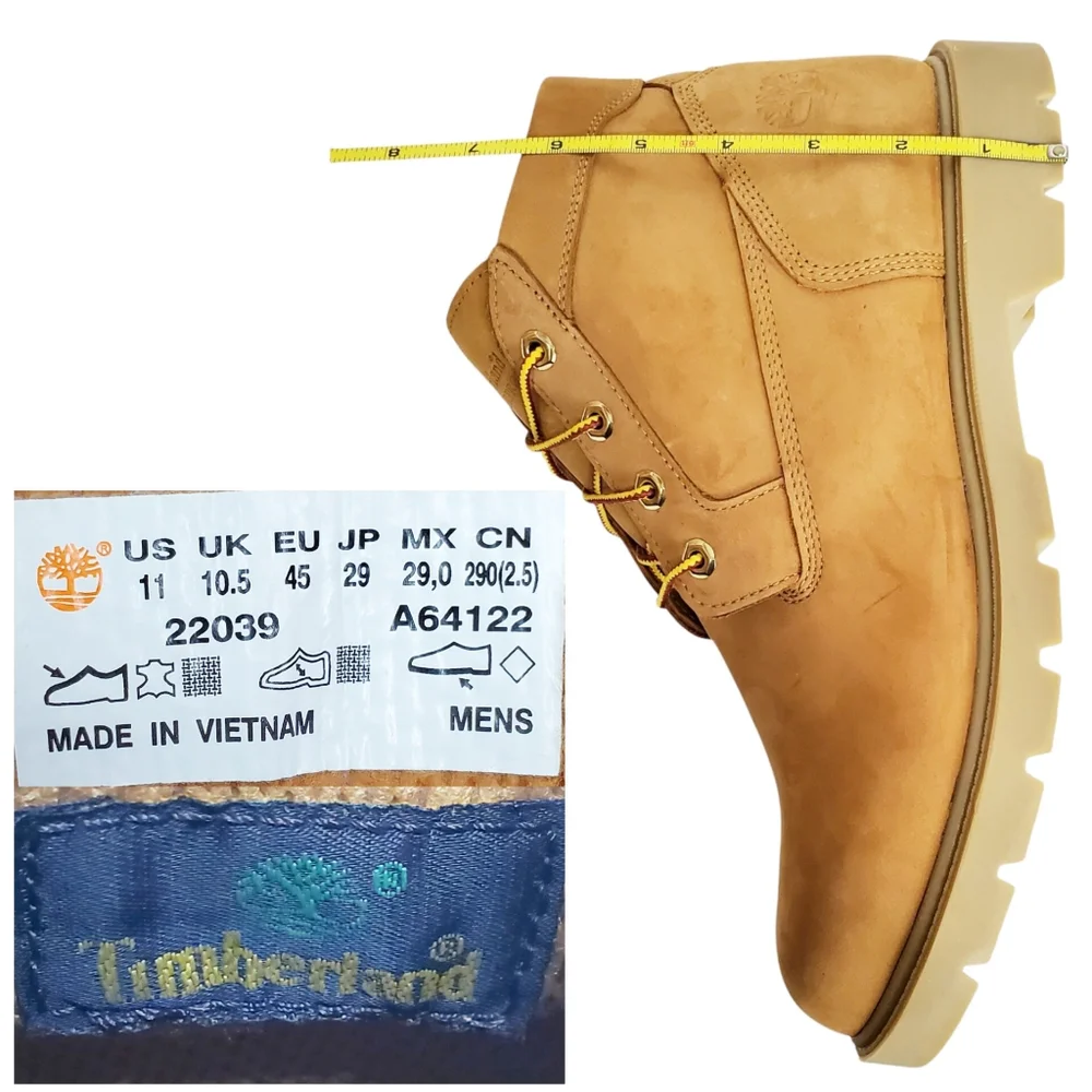 New Timberland mens classic waterproof chukka boots wheat nubuck lace up outdoor